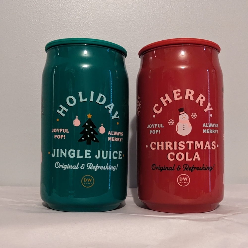 DW home Christmas candles set Red Green candle Holiday merry Cherry Juice